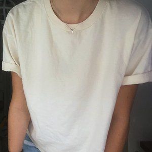 Cream Urban Outfitters Tee